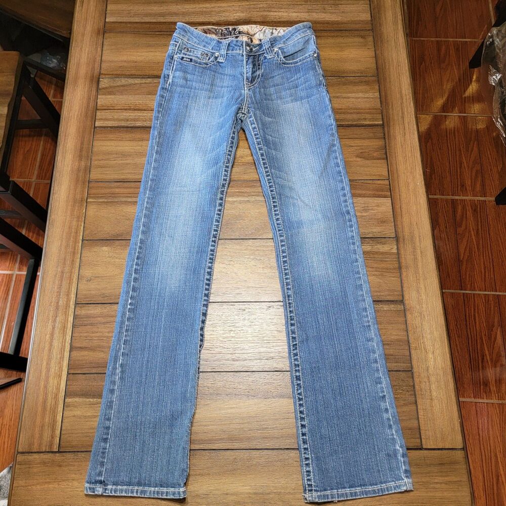 Adiktd Denim Jeans Rose & Bling Pockets - Size 2/W27